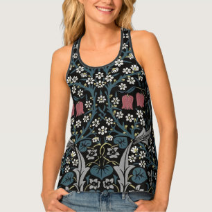 William Morris Blackthorn Floral Art Nouveau Tank Top