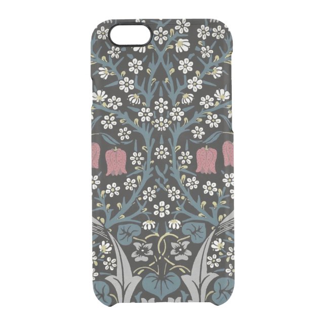 William Morris Blackthorn Floral Art Nouveau Uncommon iPhone Case (Back)