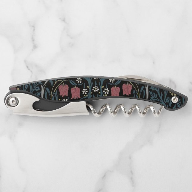 William Morris Blackthorn Floral Art Nouveau Waiter's Corkscrew (Front)