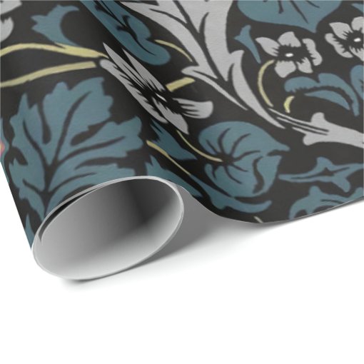 William Morris Blackthorn Floral Art Nouveau Wrapping Paper Zazzle