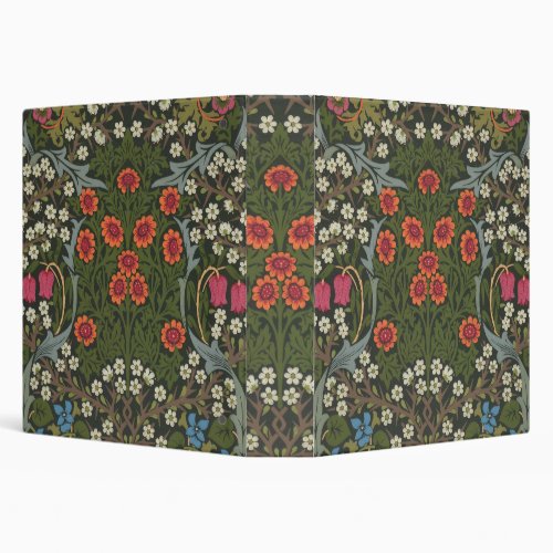 William Morris Blackthorn Garden Flower Classic 3 Ring Binder