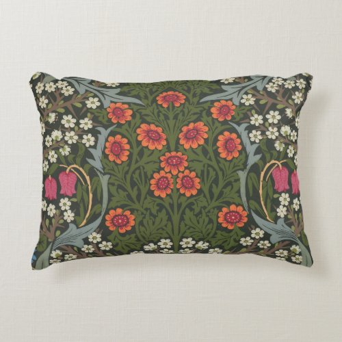 William Morris Blackthorn Garden Flower Classic Accent Pillow