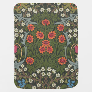 William Morris Blackthorn Garden Flower Classic Baby Blanket