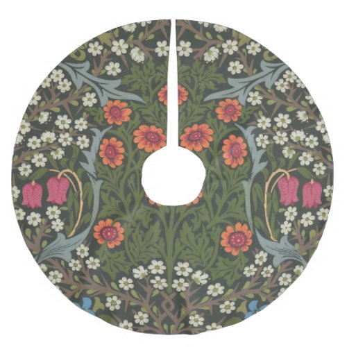 William Morris Blackthorn Garden Flower Classic Brushed Polyester Tree Skirt