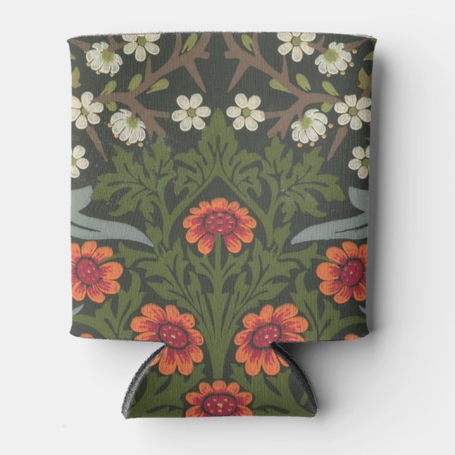 William Morris Blackthorn Garden Flower Classic Can Cooler (Front)