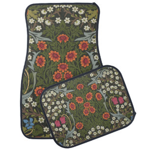 William Morris Blackthorn Garden Flower Classic Car Floor Mat