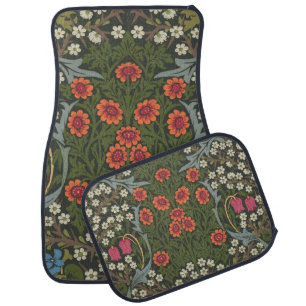 William Morris Blackthorn Garden Flower Classic Car Floor Mat