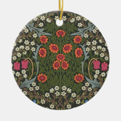 William Morris Blackthorn Garden Flower Classic Ceramic Ornament