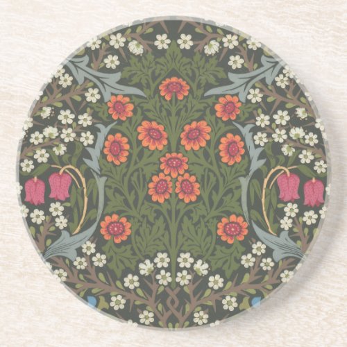 William Morris Blackthorn Garden Flower Classic Coaster