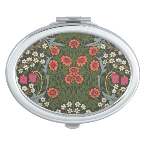 William Morris Blackthorn Garden Flower Classic Compact Mirror