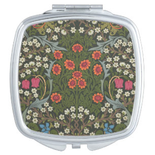 William Morris Blackthorn Garden Flower Classic Compact Mirror