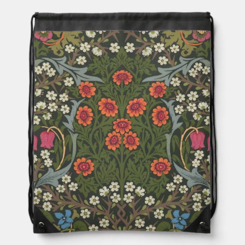 William Morris Blackthorn Garden Flower Classic Drawstring Bag