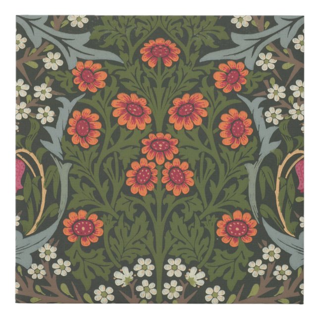 William Morris Blackthorn Garden Flower Classic Faux Canvas Print (Front)