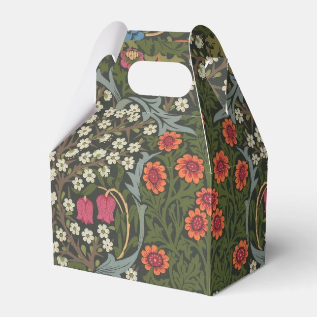 William Morris Blackthorn Garden Flower Classic Favor Boxes (Front Side)