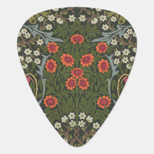 William Morris Blackthorn Garden Flower Classic Guitar Pick