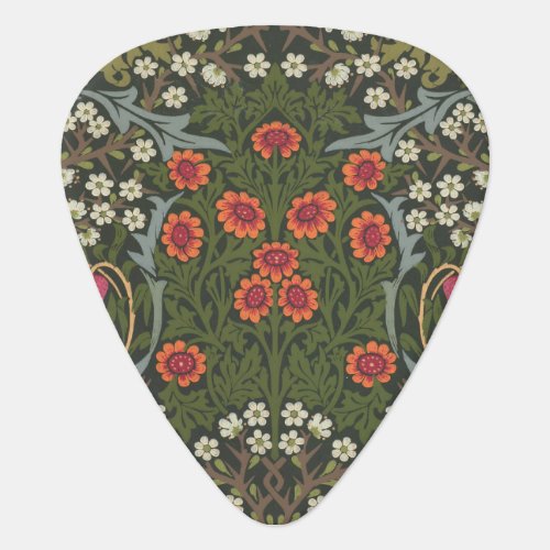 William Morris Blackthorn Garden Flower Classic Guitar Pick