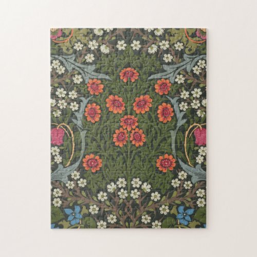 William Morris Blackthorn Garden Flower Classic Jigsaw Puzzle