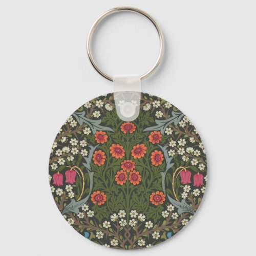 William Morris Blackthorn Garden Flower Classic Keychain