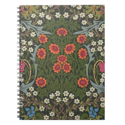William Morris Blackthorn Garden Flower Classic Notebook