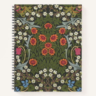 William Morris Blackthorn Garden Flower Classic Notebook