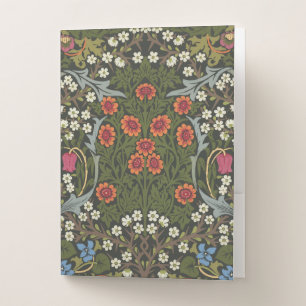 William Morris Blackthorn Garden Flower Classic Pocket Folder