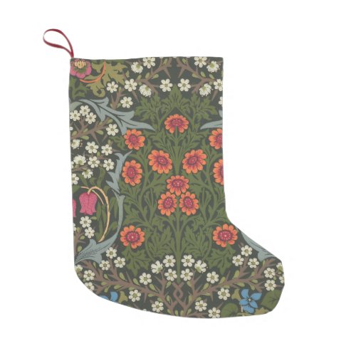 William Morris Blackthorn Garden Flower Classic Small Christmas Stocking