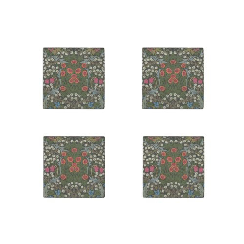 William Morris Blackthorn Garden Flower Classic Stone Magnet