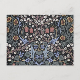 William Morris - Blackthorn Pattern Holiday Postcard