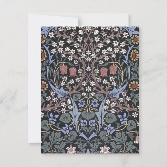 William Morris - Blackthorn Pattern Thank You Card (Front)