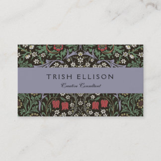 William Morris Blackthorn Tapestry Floral Business Card