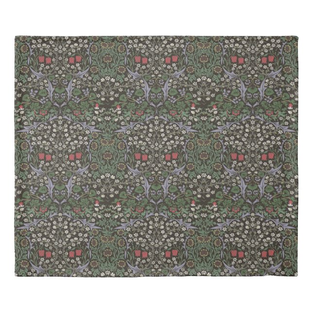 William Morris Blackthorn Tapestry Floral Duvet Cover (Front)