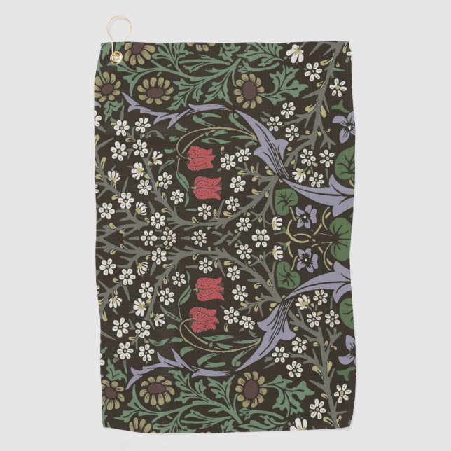 William Morris Blackthorn Tapestry Floral Golf Towel (Front)
