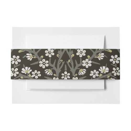 William Morris Blackthorn Tapestry Floral Invitation Belly Band