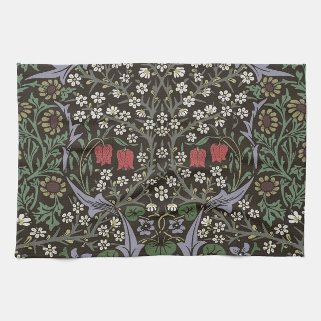 William Morris Blackthorn Tapestry Floral Kitchen Towel (Horizontal)