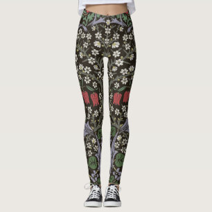 William Morris Blackthorn Tapestry Floral Leggings