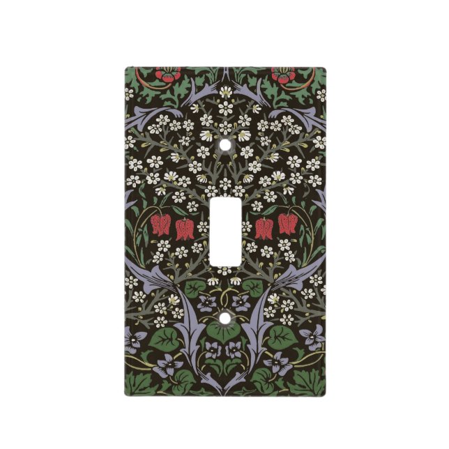 William Morris Blackthorn Tapestry Floral Light Switch Cover (Front)