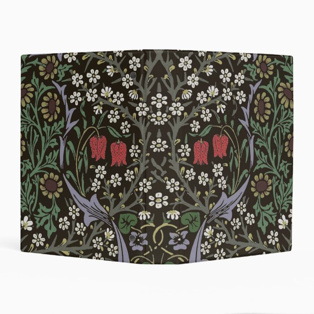 William Morris Blackthorn Tapestry Floral Mini Binder (Background)