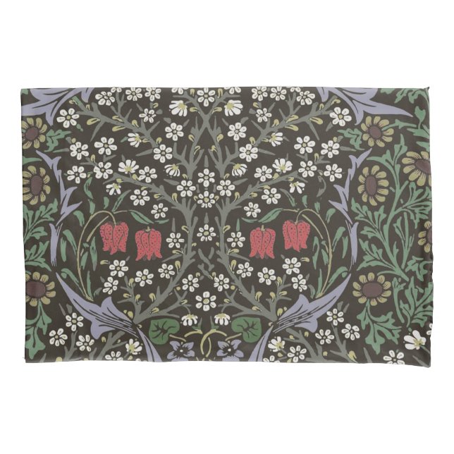 William Morris Blackthorn Tapestry Floral Pillowcase (Front)