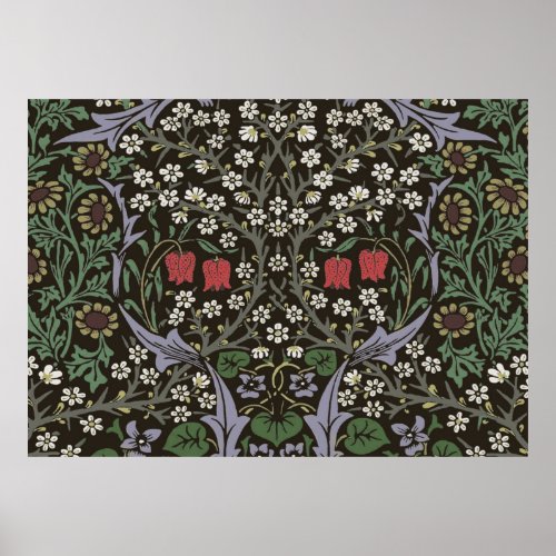 William Morris Blackthorn Tapestry Floral Poster