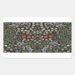 William Morris Blackthorn Tapestry Floral Rectangular Sticker
