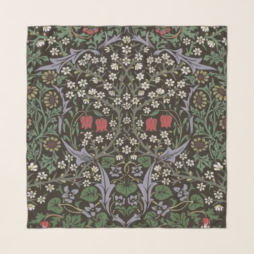 William Morris Blackthorn Tapestry Floral Scarf