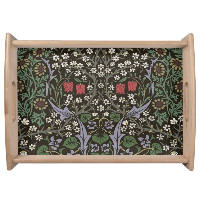 William Morris Blackthorn Tapestry Floral Serving Tray (Front)