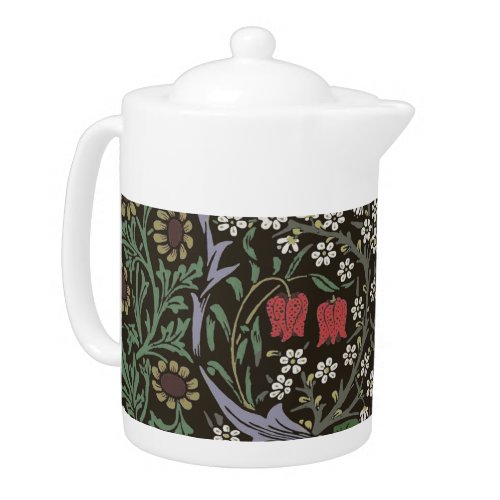 William Morris Blackthorn Tapestry Floral Teapot