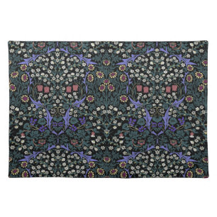 William Morris Blackthorn Victorian Gothic Cloth Placemat