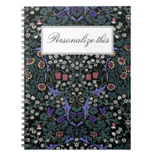 William Morris Blackthorn Victorian Personalized Notebook