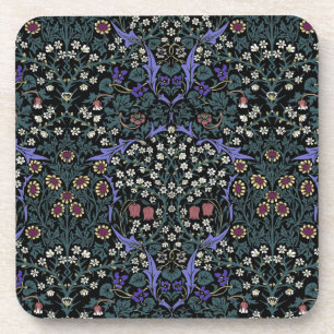 William Morris Blackthorn Victorian Wallpaper Beverage Coaster