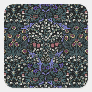 William Morris Blackthorn Victorian Wallpaper Square Sticker