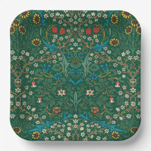 William Morris Blue and White Flowers Paper Plates