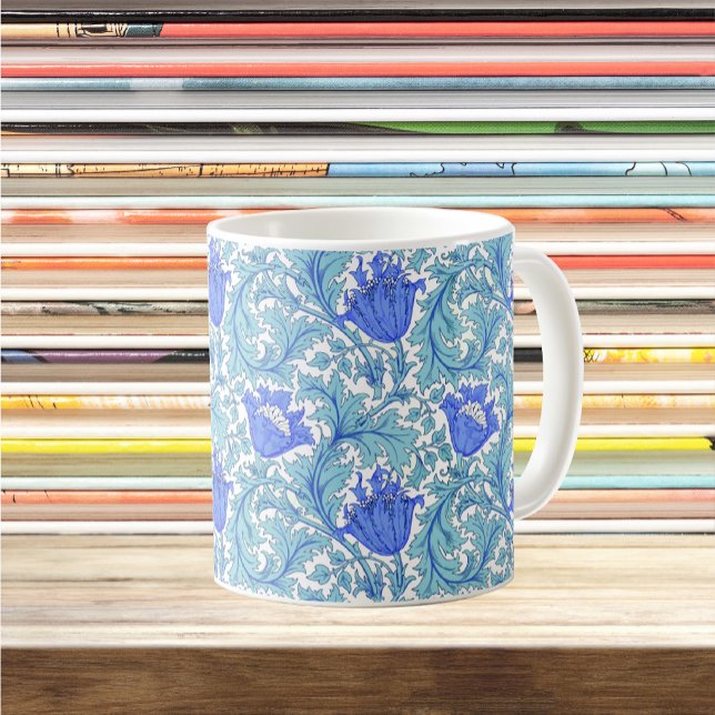 William Morris Blue Anemones Coffee Mug (Creator Uploaded)