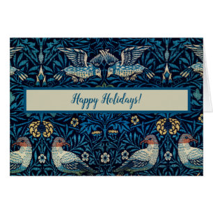 William Morris Blue Birds Floral Tapestry Classic Cards